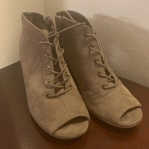 Cute Peep-Toe Booties